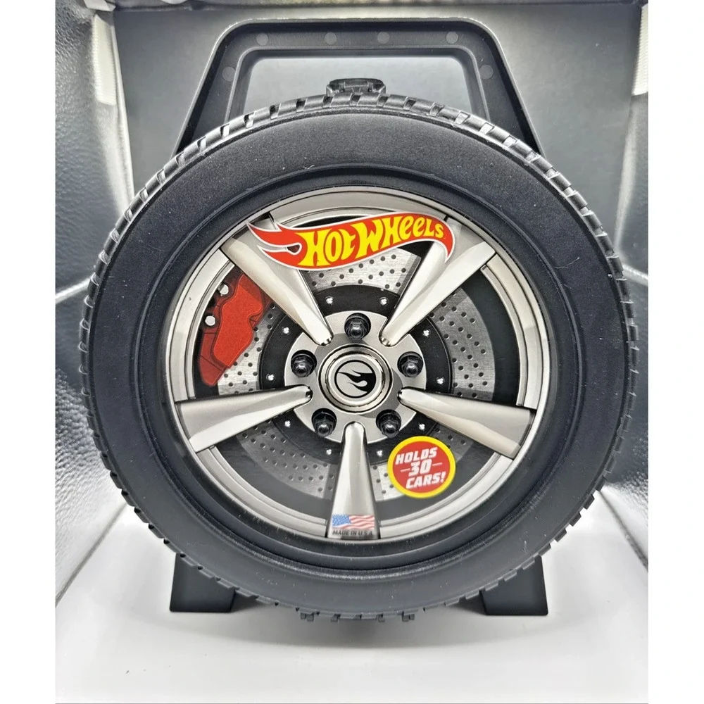 Storage Case Carry Up 30 Hot Wheels 1 64th Scale Cars Easy Grip‎ Handle Retro